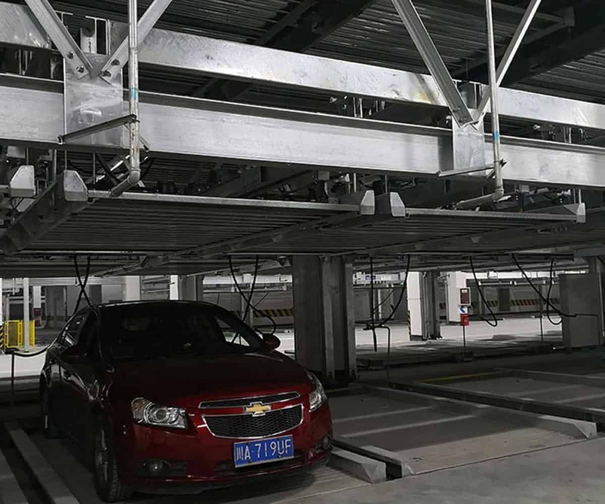 漢川市二層簡易升降機械車庫二手